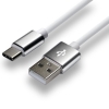 Kabel USB - USB-C EVERACTIVE 1,5m 3A silikonowy biały (CBS-1.5CW)