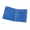 Teczka z zakładkami A4 z gumką Colorspan karton niebieska 10843910 HERLITZ