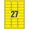 Etykiety A4 neon żółte(25arkuszy)63,5*29,6mm L6004-25 AVERY ZWECKFORM