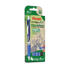 Pióro kulkowe ENERGEL 3x niebieski, 1x czarny komplet 4sztuk BL77E PENTEL