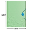 Teczka z gumką Leitz Urban Chic, PP, A4, grzbiet 15 mm, mieści 150 kartek, zielona 46490050