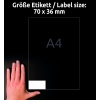Etykiety A4 białe (50+15 arkuszy) 70x36mm 6602 ULTRA GRIP AVERY ZWECKFORM