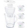 Dzbanek filtrujący BRITA Marella biały 2,4l + 3szt filtr do wody Maxtra Pro Pure Performance