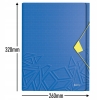 Teczka z przegródkami Leitz Urban Chic, PP, A4, mieści 250 kartek, niebieska 39970032