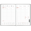 Kalendarz B5 Aluminium STANDARD tygodniowy p.biały 237 B5TB srebrny Wokół Nas