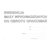 S-220-1 Ewidencja masy wprowadzonych do obrotu opakowań MICHALCZYK I PROKOP