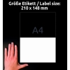 Etykiety A4 białe (50+15 arkuszy) 210x148mm 6604 ULTRA GRIP AVERY ZWECKFORM