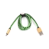 Kabel USB - microUSB PLATINET MAMBA 1m 2,4A zielony (43323)