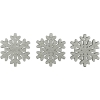 Dekoracje drewniane ŚNIEŻYNKI 30x30mm, 10szt 486034 TITANUM