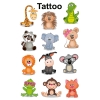 Naklejki tatuaże dla dzieci ZWIERZĄTKA 56761 Z-DESIGN KIDS TATTOO AVERY ZWECKFORM