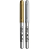 Markery BIC permanentne metaliczne kolory złoty(6szt.) + srebrny(6szt.) 950466