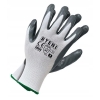 Rękawice REIS RTENI WS poliestrowe powlekane nitrylem biało-szare roz.7/S