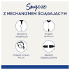 Smycz z mechanizmem ściągającym 8x400mm + 600 mm 10 sztuk) czarna 4830 AVERY