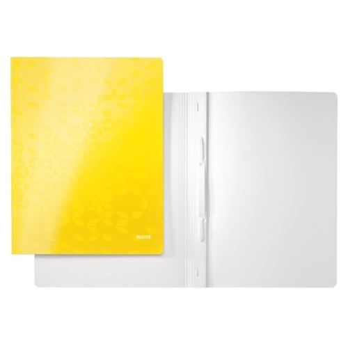 Skoroszyt kartonowy A4 LEITZ WOW żółty metalik 30010016