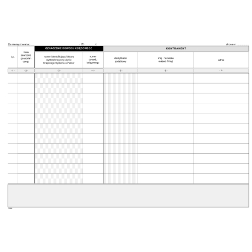 K-1 Podatkowa księga przychodów i rozchodów A4 (wzór obowiązujący od 01.01.2026) MICHALCZYK I PROKOP
