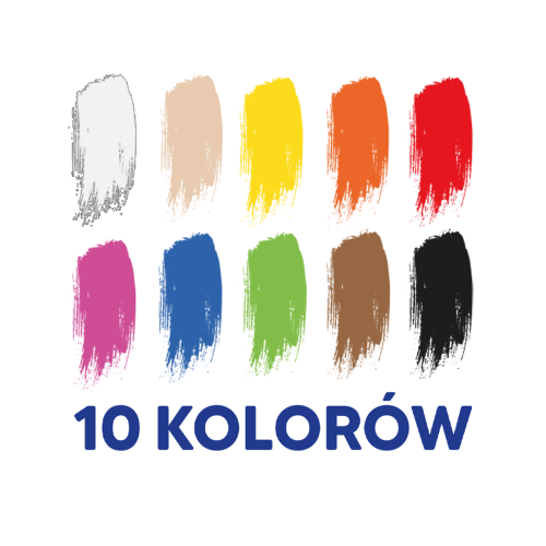 Farby plakatowe 10 kolorów 20ml 400167101 OXFORD
