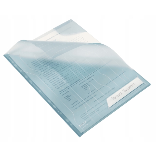 Folder Combifile A4 (5szt) przezroczyty niebieski 47260035 LEITZ