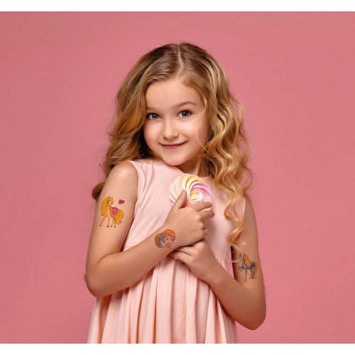 Naklejki tatuaże dla dzieci KONIKI 56681 Z-DESIGN KIDS TATTOO AVERY ZWECKFORM