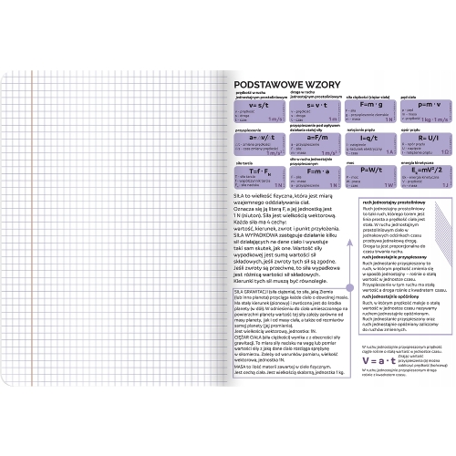 Zeszyt A5 60k kratka margines ściągi FIZYKA 400181527 TOP 2000