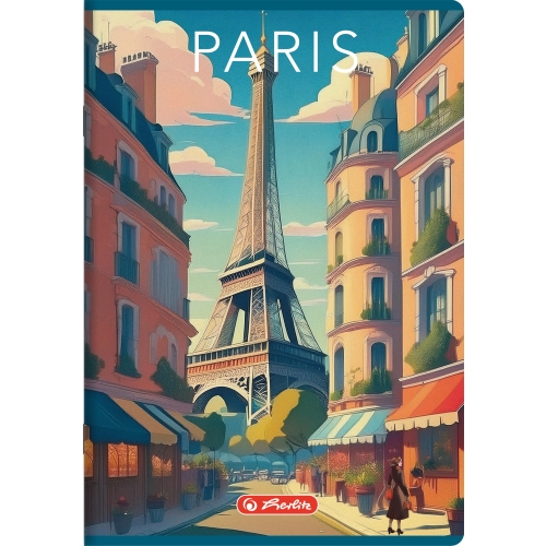 Zeszyt A5 60k kratka z marginesem RETRO CITY 400196845 HERLITZ