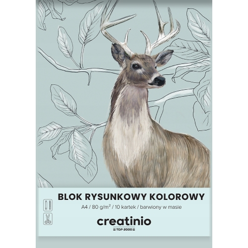 Blok rysunkowy A4 10k kolorowy CREATINIO 400176665 TOP 2000