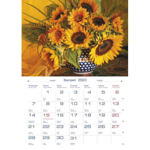 Terminarz DOMOWY - bukiety TW-10-3 Michalczyk i Prokop