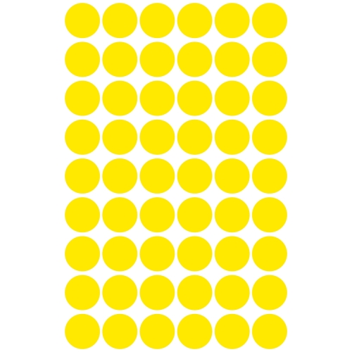 Etykiety kółka Q12mm żółte 3144 AVERY ZWECKFORM