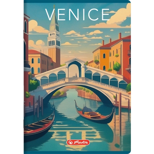 Zeszyt A5 60k kratka z marginesem RETRO CITY 400196845 HERLITZ