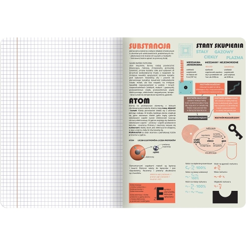 Zeszyt A5 60k kratka 70g ze ściągami CHEMIA 400169459 TOP 2000