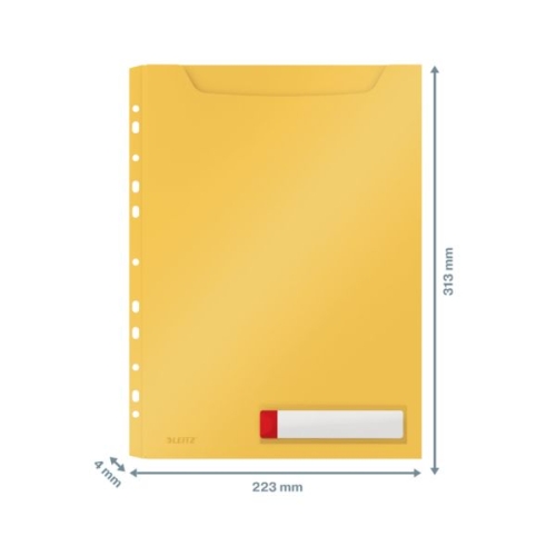 Koszulka o zwiększonej pojemności (3szt) Leitz Cosy żółta 46680019