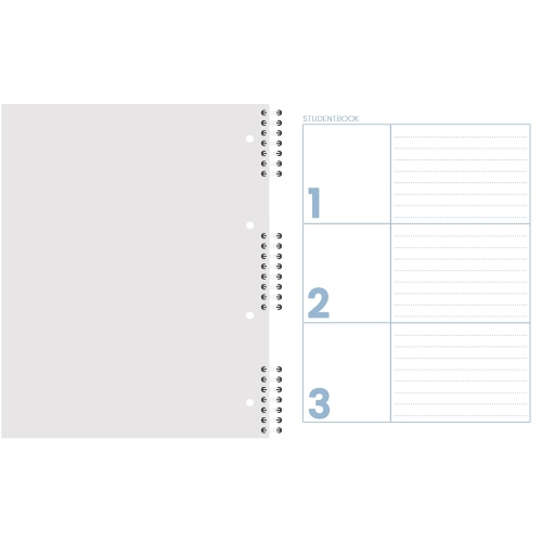 Kołozeszyt A5 100k kratka 3 przedmioty STUDENT BOOK 400179522 TOP 2000