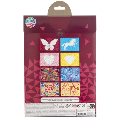 Naklejanie po numerach A4 MOTYL 100082/A MOXY