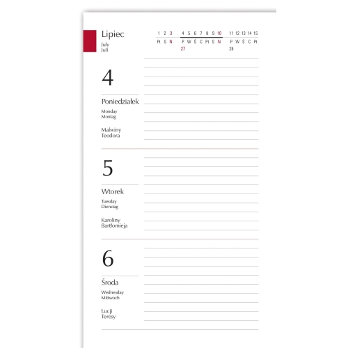 Terminarz Koliber - morski T-320F-05 Michalczyk i Prokop