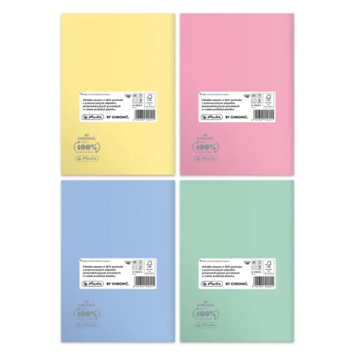 Zeszyt A5 60k linia ECO PP PASTEL COLORS 9552514 HERLITZ