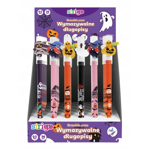 Długopis wymazywalny ze skuwką HALLOWEEN STRIGO