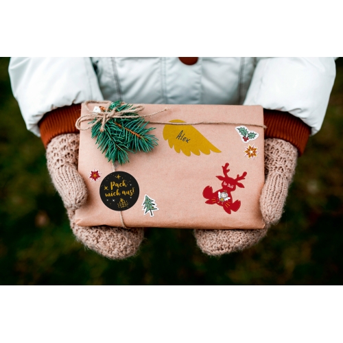 Naklejki papierowe ze złotymi tłoczeniami A5 - gwiazdki Z-Design 54616 AVERY ZWECKFORM