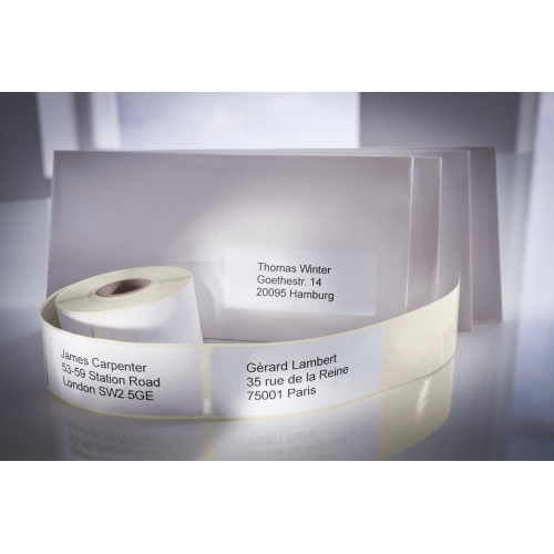 Etykiety adresowe w rolce 500 etyk. 25 x 54 mm, trwałe, białe AS0722520 Avery Zweckform