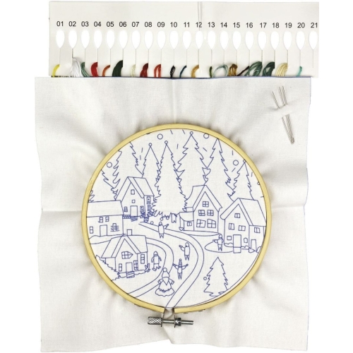 Zestaw do haftowania Wioska Św. Mikołaja 649471 TITANUM