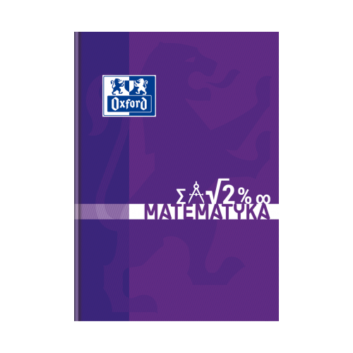 Brulion A5 80k kratka margines szyty MATEMATYKA 400128310 OXFORD