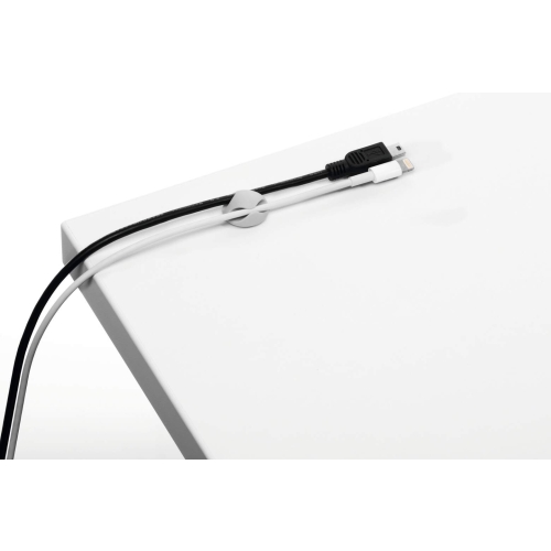 Klipsy samoprzylepne na 2 kable (6 sztuk) szary 503810 Cavoline Clip 2 DURABLE