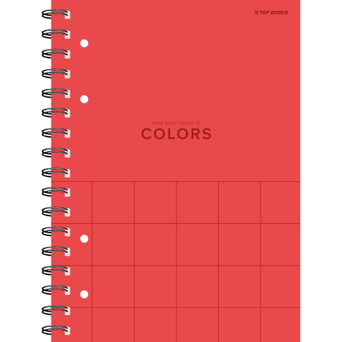 Kołozeszyt A4 80k kratka COLORS 400169233 TOP 2000