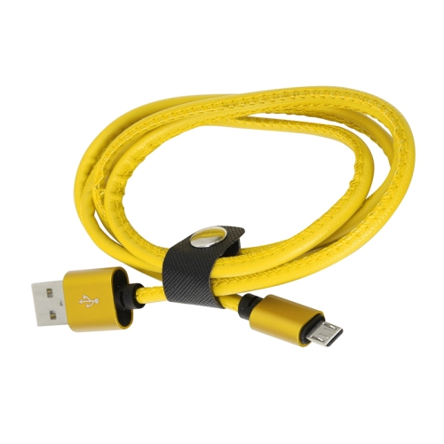 Kabel USB - microUSB PLATINET HERA 1m 2,4A żółty (43296)