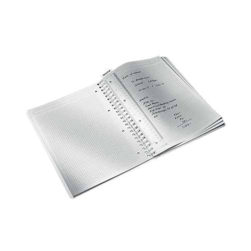 Kołonotatnik LEITZ WOW A4 80k PP kratka zielony 46380054/46380064