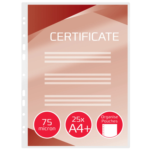 Folia do laminacji z perforacją GBC Organise A4 75 mic. 3747515