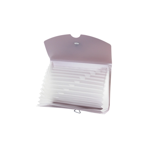 Teczka harmonijkowa A4 PP 13 przegródek róż MORANDI THM-A4-01 BIURFOL