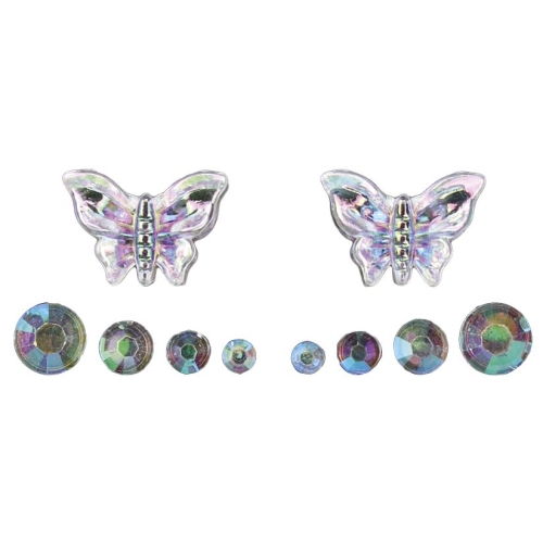 Kryształki samoprzylepne MOTYLE + Kropki (64 sztuki) 627664 24SL0341 TITANUM