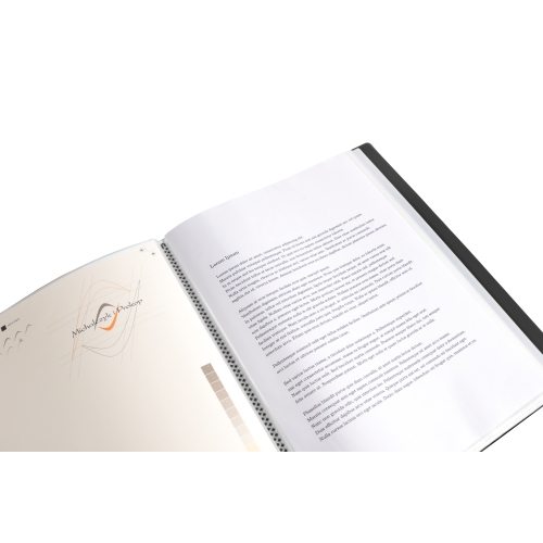 Teczka ofertowa A4 PP 60 koszulek CZARNA BT630-V60 TETIS