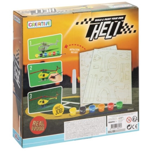 Drewniana konstrukcja HELIKOPTER 200046 GRAFIX