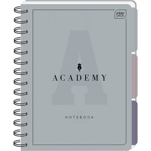 Kołozeszyt A4 100k. kratka 90g przekł PP ACADEMY