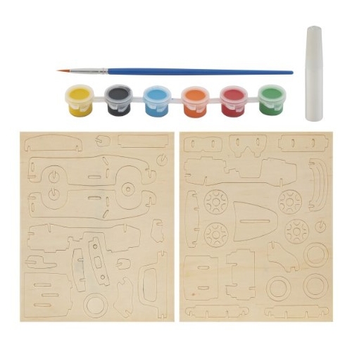 Drewniana konstrukcja SAMOCHÓD 200045 GRAFIX